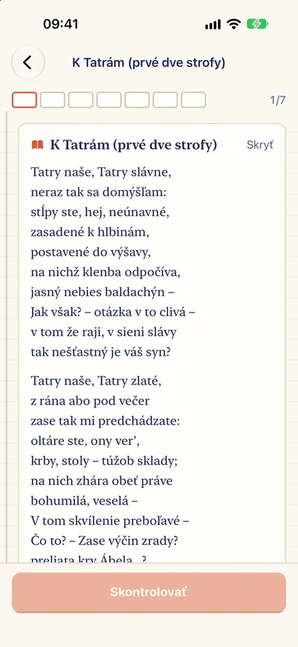 Ukážka z básne K Tatrám od Hviezdoslava